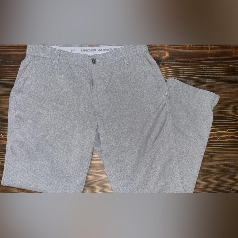 Under Armour The Showdown Golf Pants Performance Stretch Grey Mens Sz 36x32